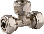 Тройник ЗУБР соединительный, цанга-цанга, 20х20х20х2,0, никель,  ( 51403-20 )