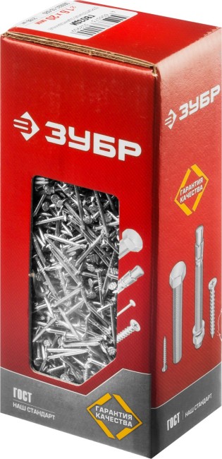 Гвозди строительные оцинкованные, ГОСТ 4028-63, 20 х 1.6 мм, 1 кг., ЗУБР, ( 305031-16-020 )