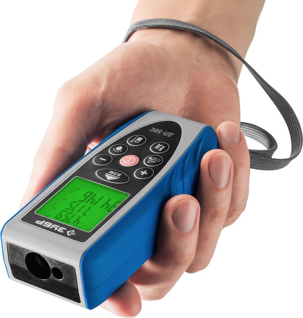 Дальномер лазерный "ДЛ-50 C", точность 1.5мм, дальность 50м, класс защиты IP54, ЗУБР Эксперт 34933,  ( 34933_z01 )