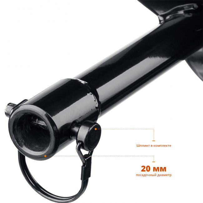 Шнек для мотобуров, грунт, d=150 мм, однозаходный, ЗУБР,  ( 7051-15 )