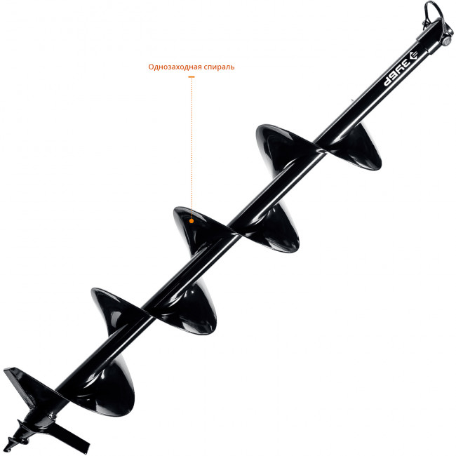 Шнек для мотобуров, грунт, d=150 мм, однозаходный, ЗУБР,  ( 7051-15 )