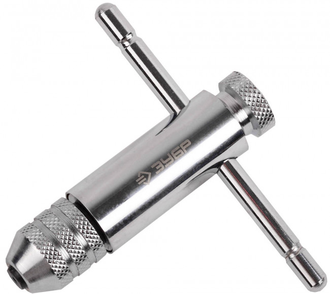 Метчикодержатель ЗУБР "ПРОФЕССИОНАЛ" с храповым механизмом и реверсом М3 - М10, 85 / 100 мм, ( 28137-85_z01 ) Метчикодержатель ЗУБР "ПРОФЕССИОНАЛ" с храповым механизмом и реверсом М3 - М10, 85 / 100 мм, ( 28137-85_z01 )