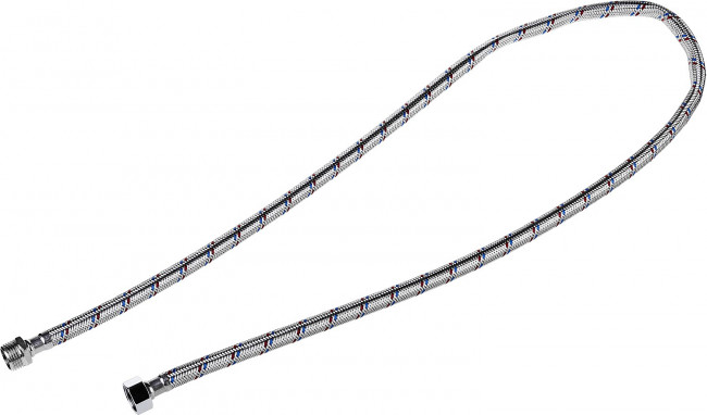 Подводка гибкая ЗУБР для воды, оплетка из нержавеющей стали, г/ш 1/2" - 1,2м,  ( 51005-G/S-120 )