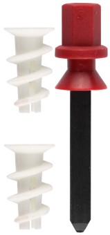 Дюбель нейлоновый, тип "Дрива", для гипсокартона в комплекте с установочной насадкой для дрели, 23 мм, 100шт, ЗУБР,  ( 4-301255 )