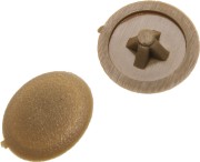 Заглушка декоративная под шуруп, цвет бук, шлиц №2, 40шт, ЗУБР,  ( 4-308156-2 )