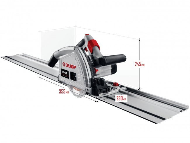 Пила погружная с шиной, 90°-55 мм, диск 165 мм, 1200 Вт, ЗУБР ( ПП-55Н ) Пила погружная с шиной, 90°-55 мм, диск 165 мм, 1200 Вт, ЗУБР ( ПП-55Н )