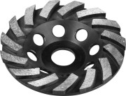 Чашка ЗУБР ТУРБО алмазная сегментная, высота 22,2мм, 115мм,  ( 33370-115 )