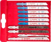 Набор ЗУБР "ЭКСПЕРТ" Полотна для эл/лобзика, по дер. и мет., EU-хвост., пласт.бокс, 10шт , ( 15586-H10 ) Набор ЗУБР "ЭКСПЕРТ" Полотна для эл/лобзика, по дер. и мет., EU-хвост., пласт.бокс, 10шт , ( 15586-H10 )