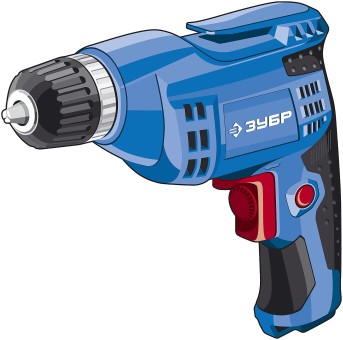 Дрель безударная, реверсивная, 420 Вт, 10 мм БЗП патрон, электронная регулировка скорости, 0-3000 об/мин, ЗУБР Профессионал,  ( ЗД-П421 ЭР )