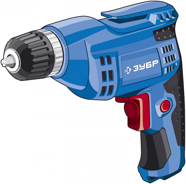Дрель безударная, реверсивная, 420 Вт, 10 мм БЗП патрон, электронная регулировка скорости, 0-3000 об/мин, ЗУБР Профессионал,  ( ЗД-П421 ЭР )