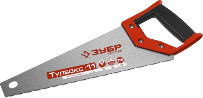 Ножовка специальная (пила) ЗУБР МОЛНИЯ-Тулбокс 350 мм, 11 TPI, прямой зуб, точный рез, импульсная закалка каждого зуба,  ( 15156-35 )