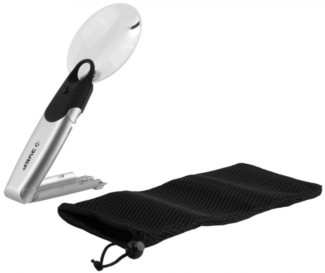 Лупа ЗУБР "МАСТЕР" конструкция-трансформер, светодиодная подсветка, 2-х/6-ти кратное увеличение, диаметр линзы 90мм, ( 40557 ) Лупа ЗУБР "МАСТЕР" конструкция-трансформер, светодиодная подсветка, 2-х/6-ти кратное увеличение, диаметр линзы 90мм, ( 40557 )