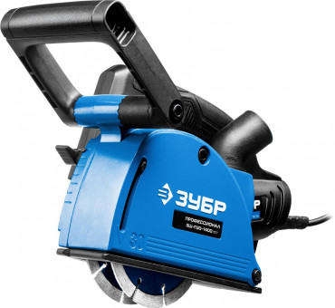 Штроборез (бороздодел), макс. глуб. паза 30 мм, 125 мм, подключ. пылесоса, плавн пуск, защита от перегрузки, 1400 Вт,  ЗУБР, ( ЗШ-П30-1400 ПСТ )