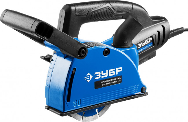 Штроборез (бороздодел), макс. глуб. паза 30 мм, 125 мм, подключ. пылесоса, плавн пуск, защита от перегрузки, 1400 Вт,  ЗУБР, ( ЗШ-П30-1400 ПСТ )