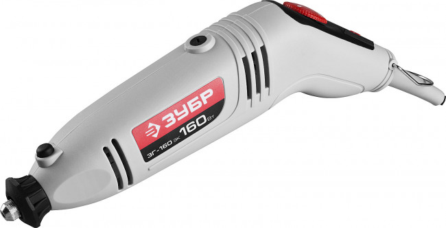 Гравер ЗУБР электрический с набором мини-насадок в кейсе, 242 предмета ,  ( ЗГ-130ЭК H242 )