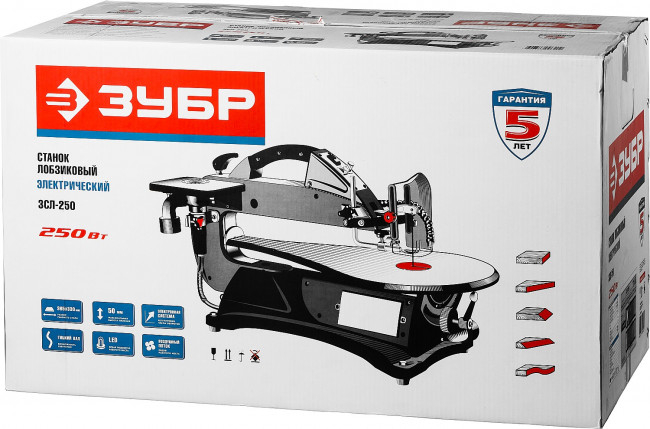 Станок лобзиковый, гибкий вал, пропил 457/51 мм, 250 Вт,  ЗУБР, ( ЗСЛ-250 )