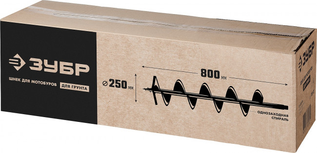 Шнек для мотобуров, грунт, d=250 мм, однозаходный, ЗУБР, ( 7051-25 ) Шнек для мотобуров, грунт, d=250 мм, однозаходный, ЗУБР, ( 7051-25 )