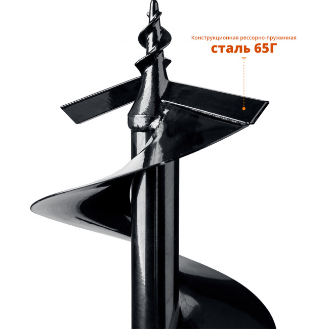 Шнек для мотобуров, грунт, d=250 мм, однозаходный, ЗУБР, ( 7051-25 ) Шнек для мотобуров, грунт, d=250 мм, однозаходный, ЗУБР, ( 7051-25 )