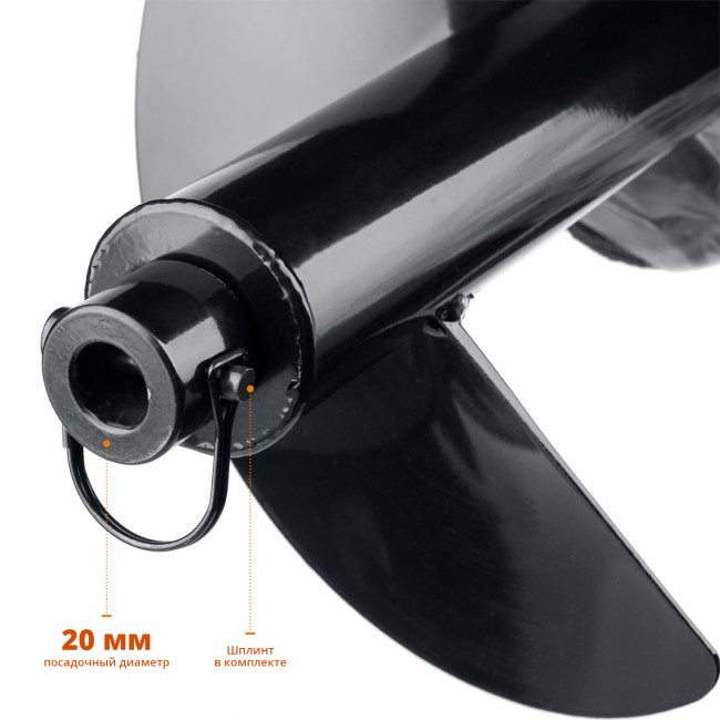 Шнек для мотобуров, грунт, d=250 мм, однозаходный, ЗУБР, ( 7051-25 ) Шнек для мотобуров, грунт, d=250 мм, однозаходный, ЗУБР, ( 7051-25 )