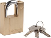 Замок ЗУБР "ЭКСПЕРТ" навесной, латунный корпус, закаленная дужка, с дополнительной защитой, 50мм,  ( 37297-50 ) Замок ЗУБР "ЭКСПЕРТ" навесной, латунный корпус, закаленная дужка, с дополнительной защитой, 50мм,  ( 37297-50 )