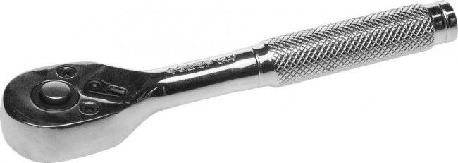 Трещотка для торцовых головок ЗУБР "МАСТЕР", Сr-V сталь, 72 зубца, цельнометаллическая, 1/4",  ( 27739-1/4 )