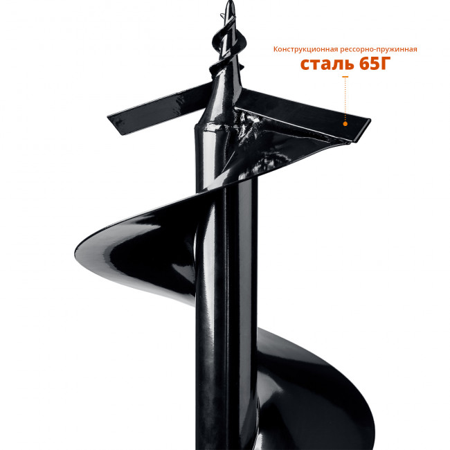 Шнек для мотобуров, грунт, d=300 мм, однозаходный, ЗУБР, ( 7051-30 ) Шнек для мотобуров, грунт, d=300 мм, однозаходный, ЗУБР, ( 7051-30 )