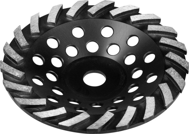 Чашка ЗУБР ТУРБО алмазная сегментная, высота 22,2мм, 180мм,  ( 33370-180 )