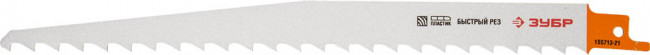 Полотно ЗУБР "ЭКСПЕРТ" S1111K для сабельн эл. ножовки Cr-V, быстрый, грубый распил тверд и мягкой древесины, 210/8,5мм , ( 155713-21 ) Полотно ЗУБР "ЭКСПЕРТ" S1111K для сабельн эл. ножовки Cr-V, быстрый, грубый распил тверд и мягкой древесины, 210/8,5мм , ( 155713-21 )