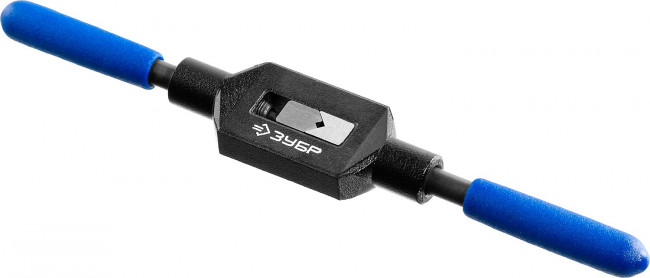 Метчикодержатель №1, с регулируемыми вкладышами, сталь 45, для метчиков - M1-M10, общая длина - 185 мм, ЗУБР Профессионал,  ( 28232-1 )