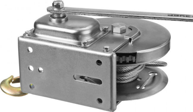 Лебедка ручная барабанная ЗУБР "ПРОФЕССИОНАЛ", подъемная, тросовая, 0,9т, 8м, ( 43117-0.9 ) Лебедка ручная барабанная ЗУБР "ПРОФЕССИОНАЛ", подъемная, тросовая, 0,9т, 8м, ( 43117-0.9 )