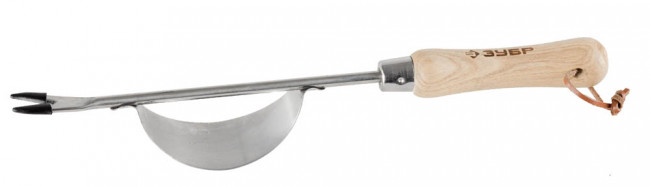 Корнеудалитель ЗУБР "ЭКСПЕРТ" из нержавеющей стали, деревянная ручка из ясеня, 190x50x380мм  ,  ( 4-39469 )