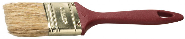 Кисть плоская ЗУБР "УНИВЕРСАЛ-МАСТЕР" "КП-11", натуральная щетина, пластмассовая ручка, 50мм  ,  ( 4-01011-050 )