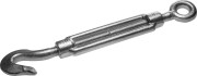 Талреп DIN 1480, крюк-кольцо, М24, 1 шт, кованая натяжная муфта, оцинкованный, ЗУБР Профессионал,  ( 4-304355-24 ) Талреп DIN 1480, крюк-кольцо, М24, 1 шт, кованая натяжная муфта, оцинкованный, ЗУБР Профессионал,  ( 4-304355-24 )