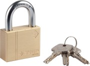 Замок ЗУБР "ЭКСПЕРТ" навесной, латунный корпус, классическая форма, закаленная дужка, 50мм,  ( 37299-50 ) Замок ЗУБР "ЭКСПЕРТ" навесной, латунный корпус, классическая форма, закаленная дужка, 50мм,  ( 37299-50 )
