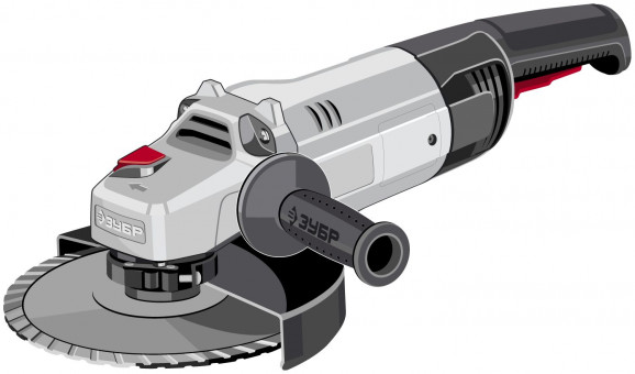 Углошлифовальная машина (болгарка), плавный пуск, 230 мм, 6000 об/мин, 2300 Вт, ЗУБР,  ( УШМ-230-2300 ПМ3 )