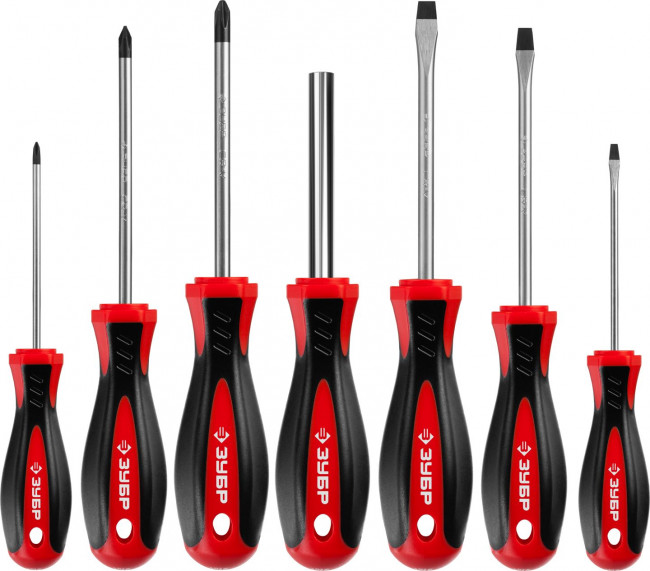 Набор "Универсал 27": Отвертки с битами, ЗУБР Мастер, Cr-V сталь, эргономичная двухкомп. рукоятка, магнитный наконечник, в кейсе, 27 предметов, ( 25027 ) Набор "Универсал 27": Отвертки с битами, ЗУБР Мастер, Cr-V сталь, эргономичная двухкомп. рукоятка, магнитный наконечник, в кейсе, 27 предметов, ( 25027 )