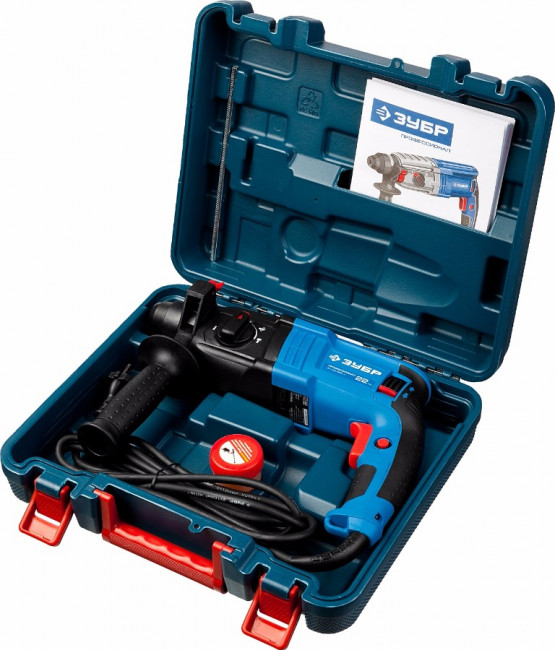 Перфоратор SDS-plus, ЗУБР Профессионал ЗП-22-650 К, реверс, горизонтальный, 2.3 Дж, 0-1950 об/мин, 0-6200 уд/мин, 650 Вт, кейс,  ( ЗП-22-650 К ) Перфоратор SDS-plus, ЗУБР Профессионал ЗП-22-650 К, реверс, горизонтальный, 2.3 Дж, 0-1950 об/мин, 0-6200 уд/мин, 650 Вт, кейс,  ( ЗП-22-650 К )