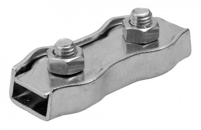 Зажим троса двойной, 3мм, 75 шт, оцинкованный, ЗУБР,  ( 4-304445-03 )