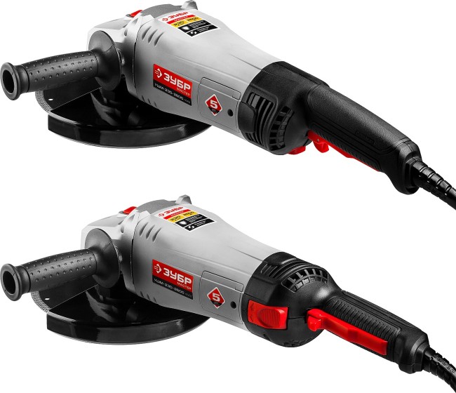 Углошлифовальная машина (болгарка), плавный пуск, 230 мм, 6000 об/мин, 2600 Вт, ЗУБР, ( УШМ-230-2600 ПМ3 ) Углошлифовальная машина (болгарка), плавный пуск, 230 мм, 6000 об/мин, 2600 Вт, ЗУБР, ( УШМ-230-2600 ПМ3 )