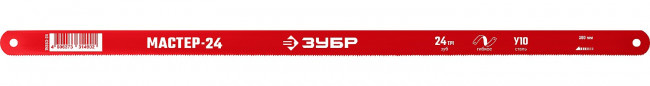 Гибкое полотно по металлу, 24 TPI: универсальный рез, 300 мм, высокоуглеродистая сталь, 1 шт, ЗУБР МАСТЕР-24 ( 15853-24-1 )