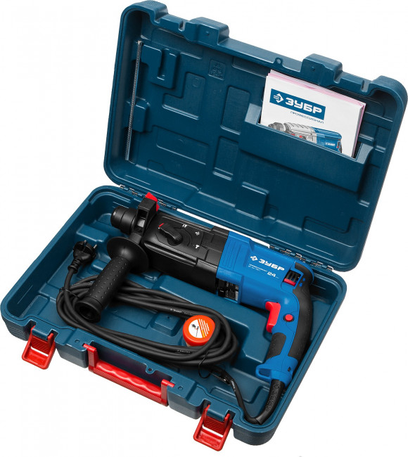 Перфоратор SDS-plus, ЗУБР Профессионал ЗП-24-750 К, реверс, горизонтальный, 2.6 Дж, 0-1100 об/мин, 0-4500 уд/мин, 750 Вт, кейс,  ( ЗП-24-750 К ) Перфоратор SDS-plus, ЗУБР Профессионал ЗП-24-750 К, реверс, горизонтальный, 2.6 Дж, 0-1100 об/мин, 0-4500 уд/мин, 750 Вт, кейс,  ( ЗП-24-750 К )