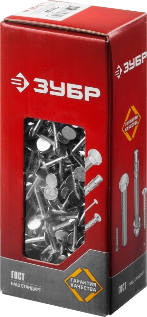 Гвозди с большой потайной головкой, оцинкованные, 20 х 3.0 мм, 1 кг., ЗУБР,  ( 305091-30-020 )