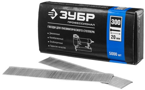 ЗУБР 30 мм гвозди для нейлера тип 300, 5000 шт,  ( 31830-30 )