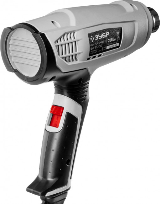 Фен технический (строительный), ЗУБР ФТ-2000, насадки 3 шт, 2 режима: 350град/ 350л/мин, 650град/ 550л/мин, коробка, 2000Вт,  ( ФТ-2000 ) Фен технический (строительный), ЗУБР ФТ-2000, насадки 3 шт, 2 режима: 350град/ 350л/мин, 650град/ 550л/мин, коробка, 2000Вт,  ( ФТ-2000 )