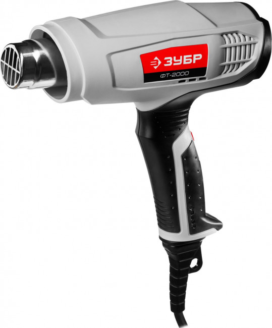 Фен технический (строительный), ЗУБР ФТ-2000, насадки 3 шт, 2 режима: 350град/ 350л/мин, 650град/ 550л/мин, коробка, 2000Вт,  ( ФТ-2000 ) Фен технический (строительный), ЗУБР ФТ-2000, насадки 3 шт, 2 режима: 350град/ 350л/мин, 650град/ 550л/мин, коробка, 2000Вт,  ( ФТ-2000 )