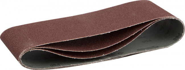 Лента шлифовальная бесконечная ЗУБР "МАСТЕР" на тканевой основе, для ЛШМ, P80, 100х610мм, 3шт,  ( 35543-080 )