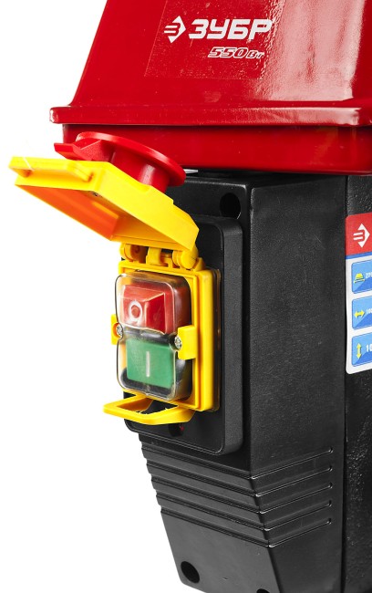 Радиально-сверлильный станок, ЗУБР ЗСС-550, 550Вт, 5ск, патрон 16мм, ход 100мм, посадка В16(МТ2), безоп. выкл-ль, тиски 75х75мм,от шпин.до основ.550мм,  ( ЗСС-550 )