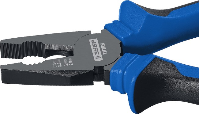 ЗУБР ТИТАН плоскогубцы комбинированные, 200 мм