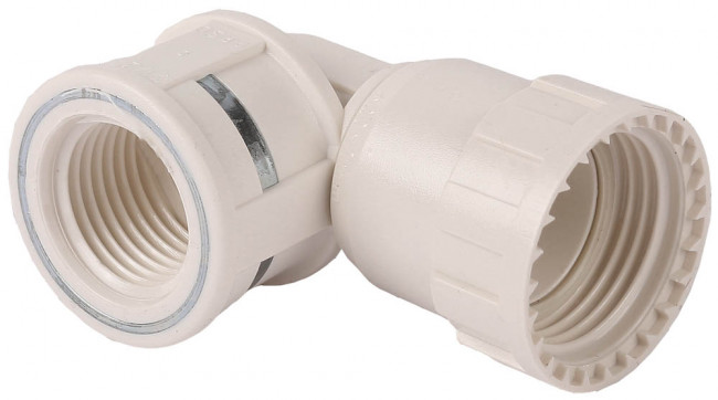 Переходник угловой 90° ЗУБР "ШиреФит" "накидная гайка - внутренняя резьба", 16мм-1/2"  ,  ( 51484-16-1/2 )