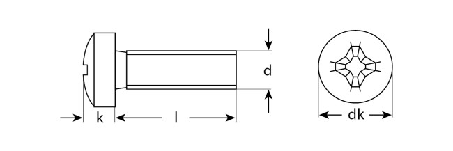 Винт DIN 7985, M6 x 50 мм, 5 кг, кл. пр. 4.8, оцинкованный, ЗУБР,  ( 303150-06-050 )